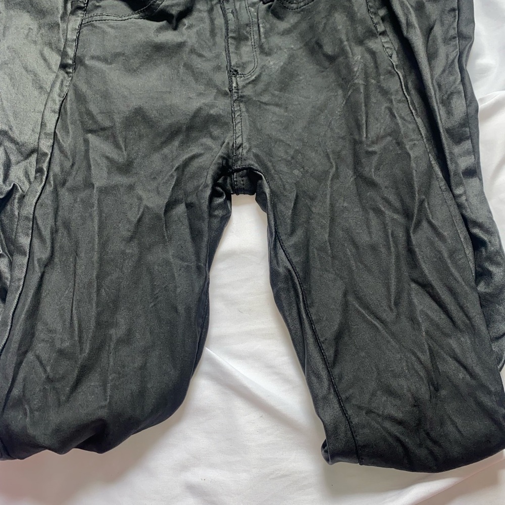Faux Luna Flare leather pants